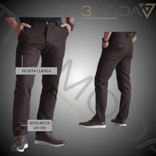 Pantalon Drill Cafe pantalón de drill color café