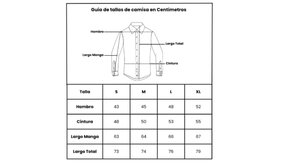 guia camisa manga larga Camisa Satin (Envio Gratis y Paga en Casa)