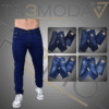 hombre usando jean tipo Skinin de color azul