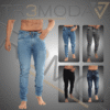 16 hombre usando jean tipo Skinin de color azul