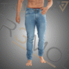 17 hombre usando jean tipo Skinin de color azul